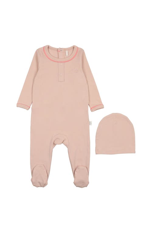 Pouf Grandpa Footie In Pink/fuschia