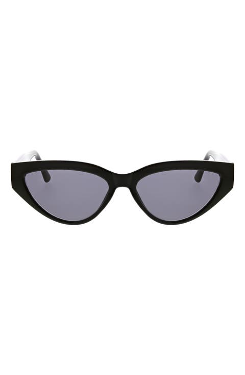 56mm Slim Modern Cat Eye Sunglasses