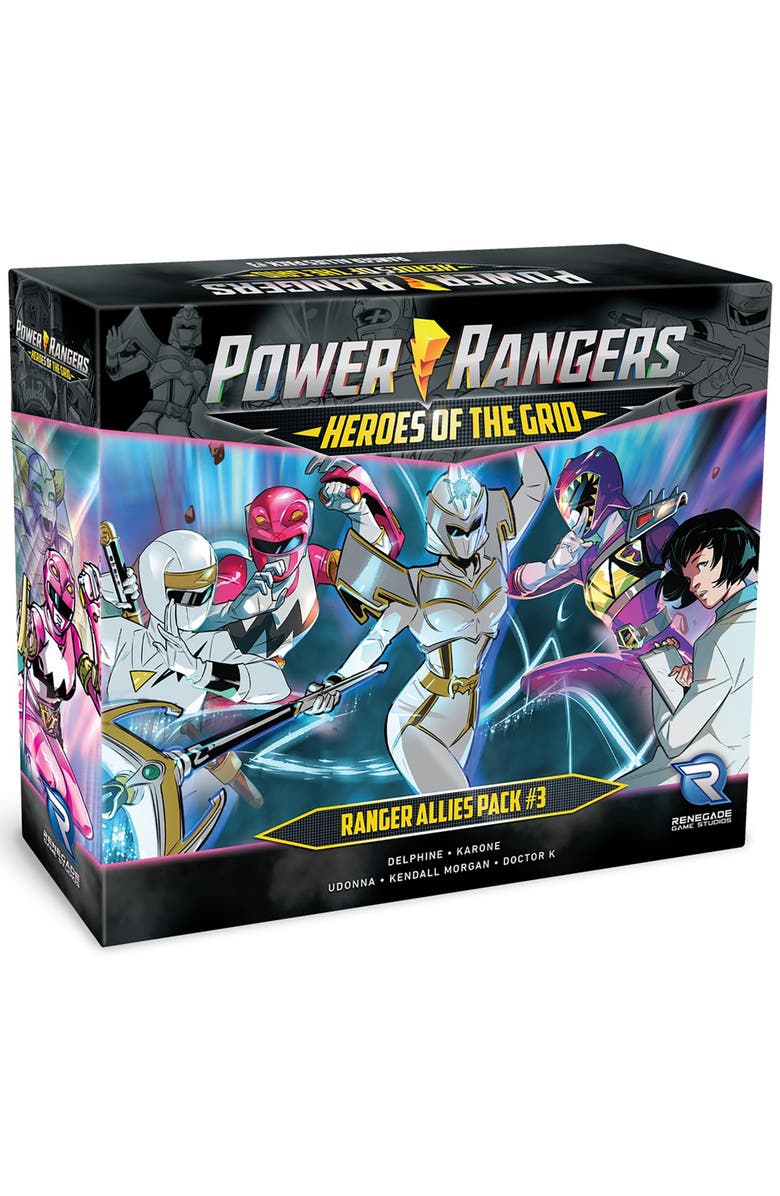 Renegade Game Studios Power Rangers Heroes Of The Grid Ranger Allies Pack #3 Expansion, Main, color,