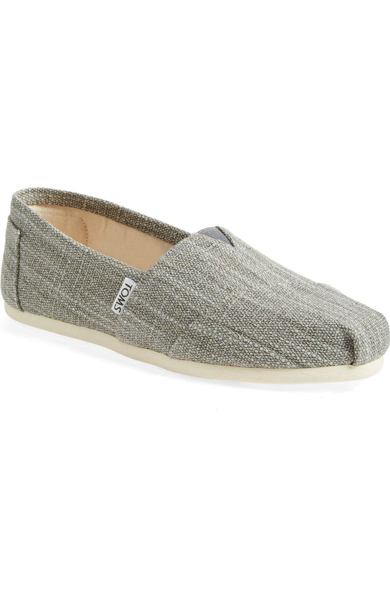 TOMS 'Classic' Metallic Linen Slip-On, Main, color,