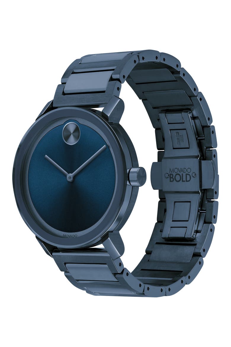 Bold Evolution Bracelet Watch, 40mm, Alternate, color, BLUE