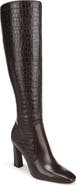 Favorite Daughter Hadley Croc Embossed Leather Knee High Boot