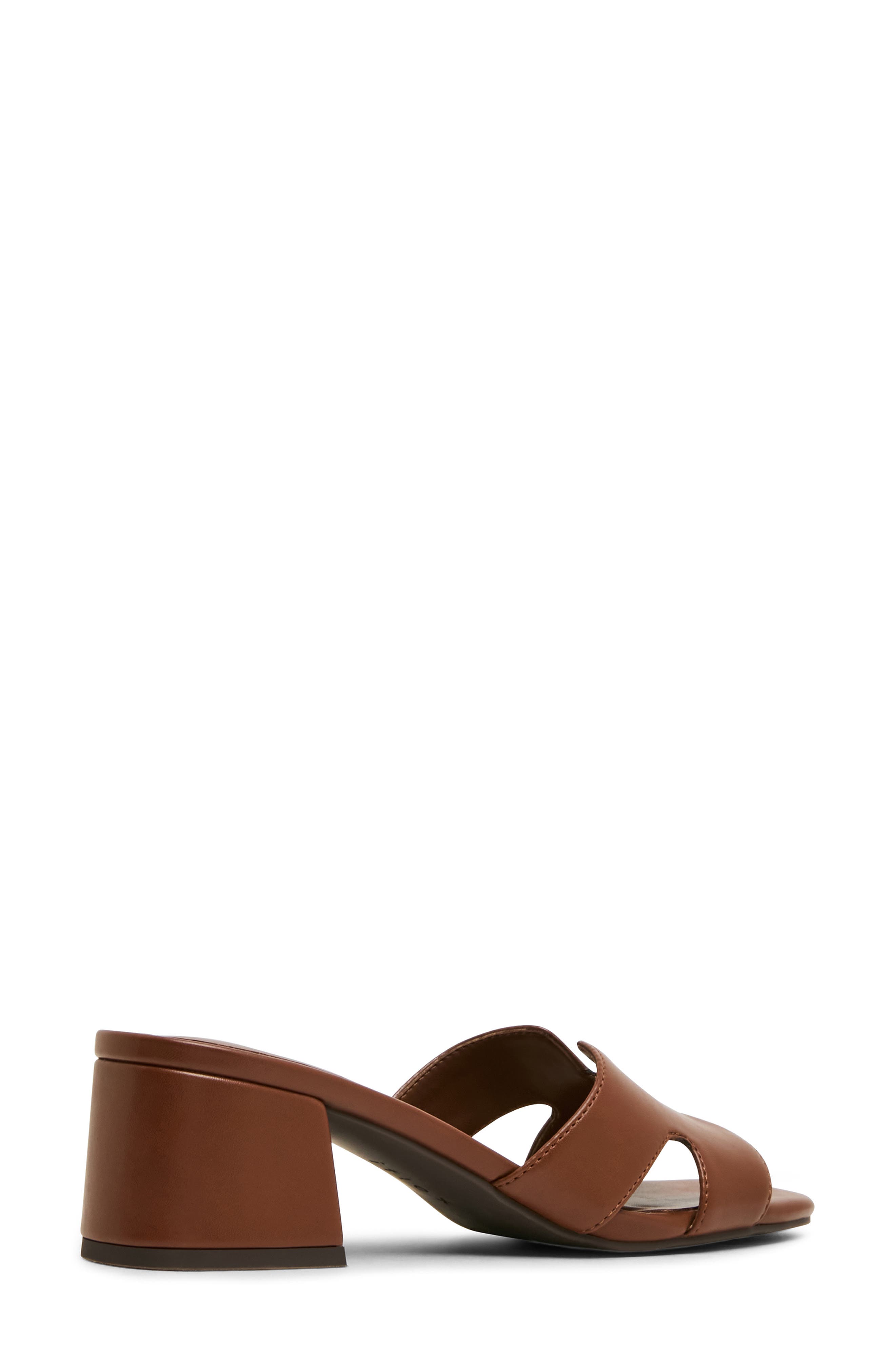 Delphine Slide Sandal, Alternate, color, COGNAC SMOOTH