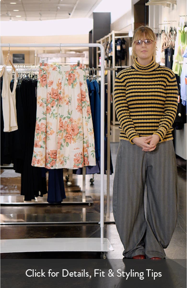 Floral Midi Skirt, sales video thumbnail