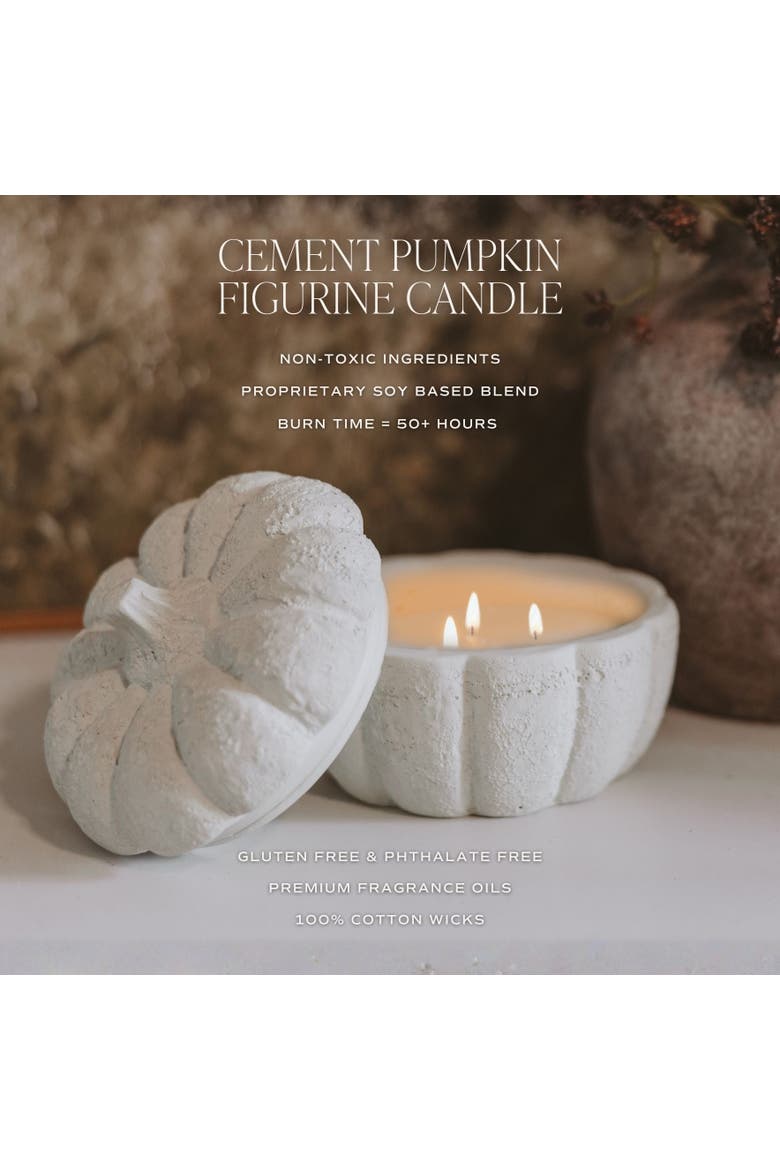 Figural Pumpkin Soy Fall Candle, Alternate, color, Cashmere and Vanilla
