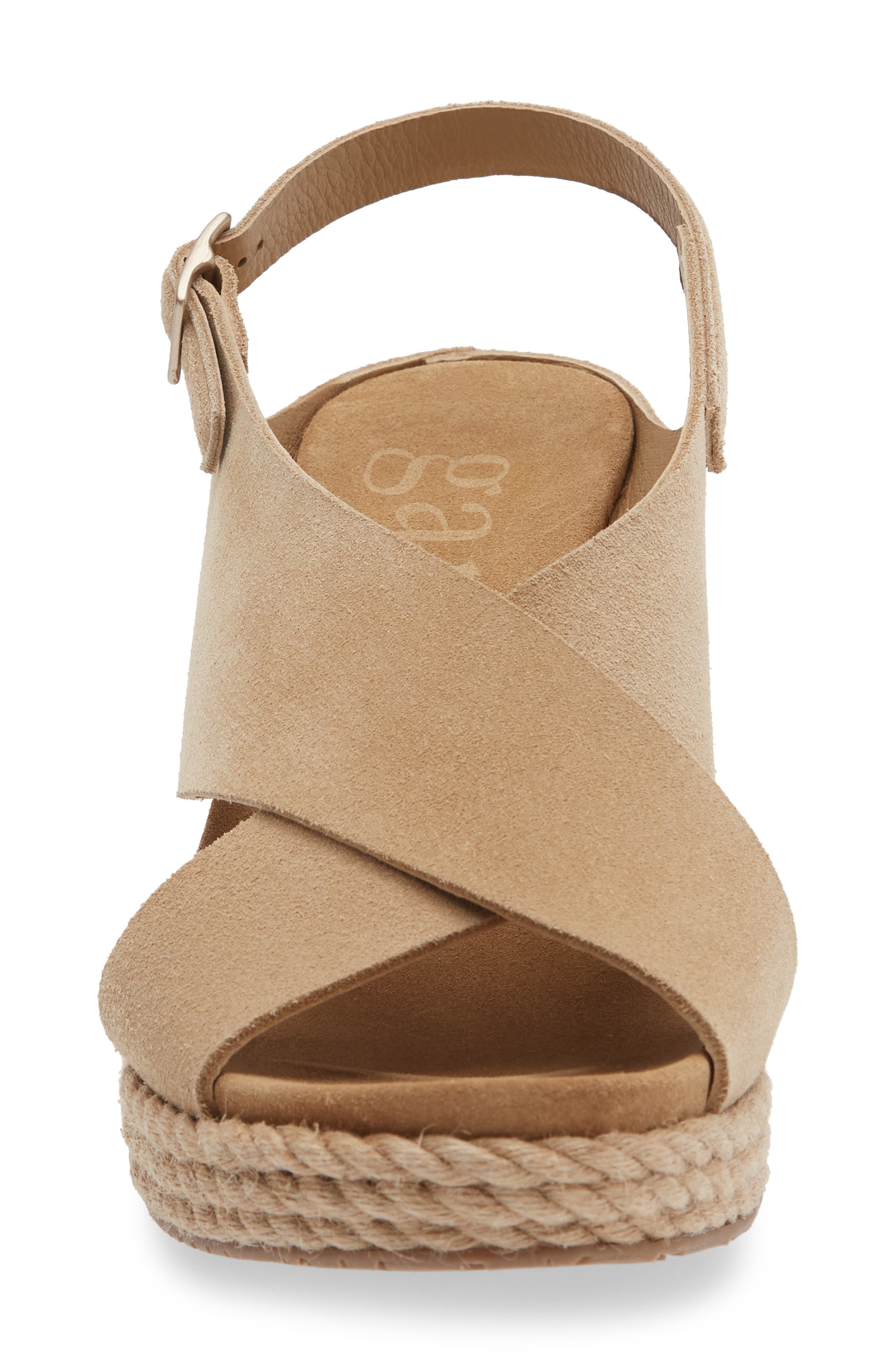 Avis Platform Wedge Sandal, Alternate, color, DIJON CASTORO