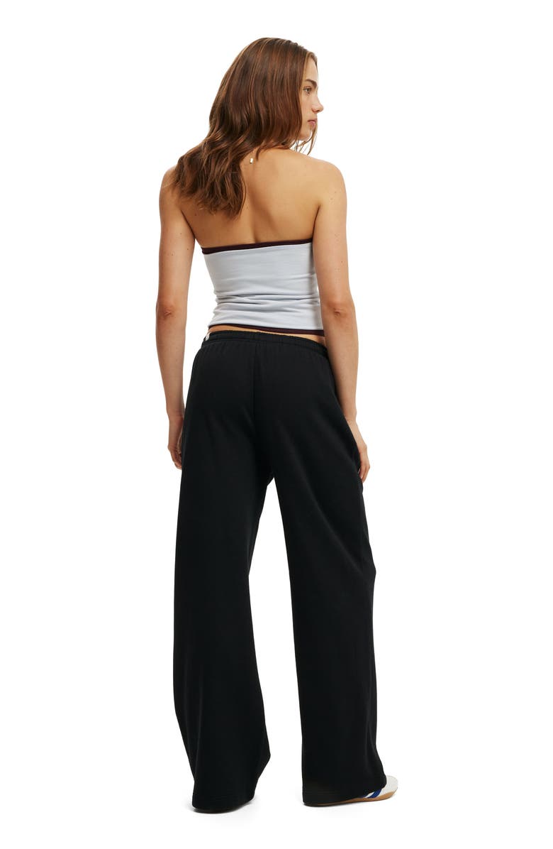 Cotton On Women's Wide Leg Sweatpant, Alternate, color, Black