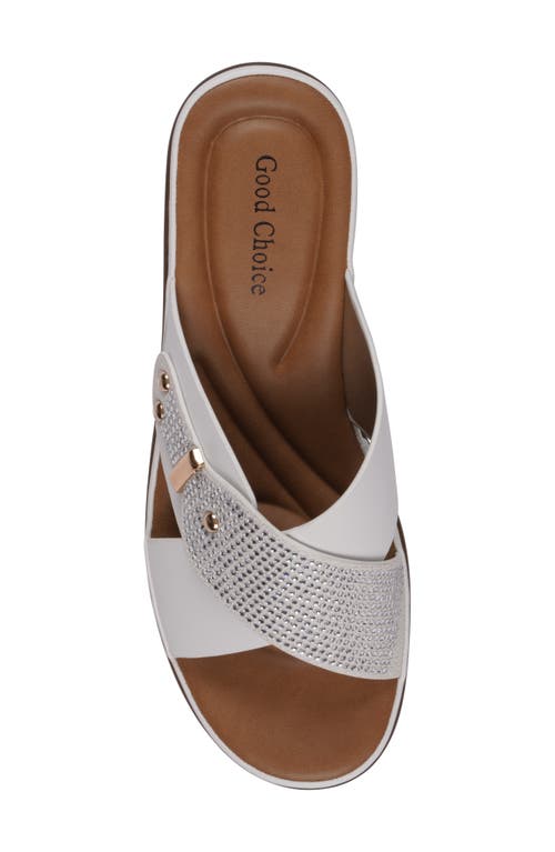 Gc Shoes Ash Comfort Wedge Sandal In White