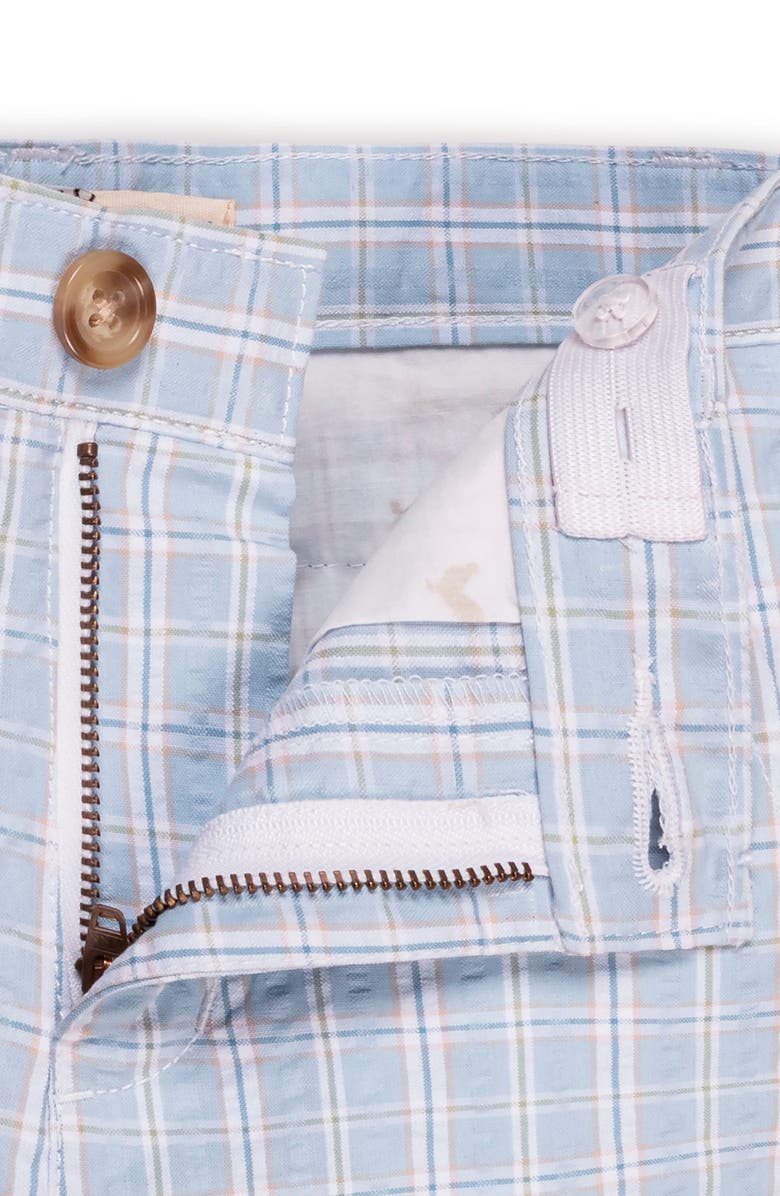 Hope & Henry Kids' Organic Seersucker Short, Alternate, color, Blue Chateau Check