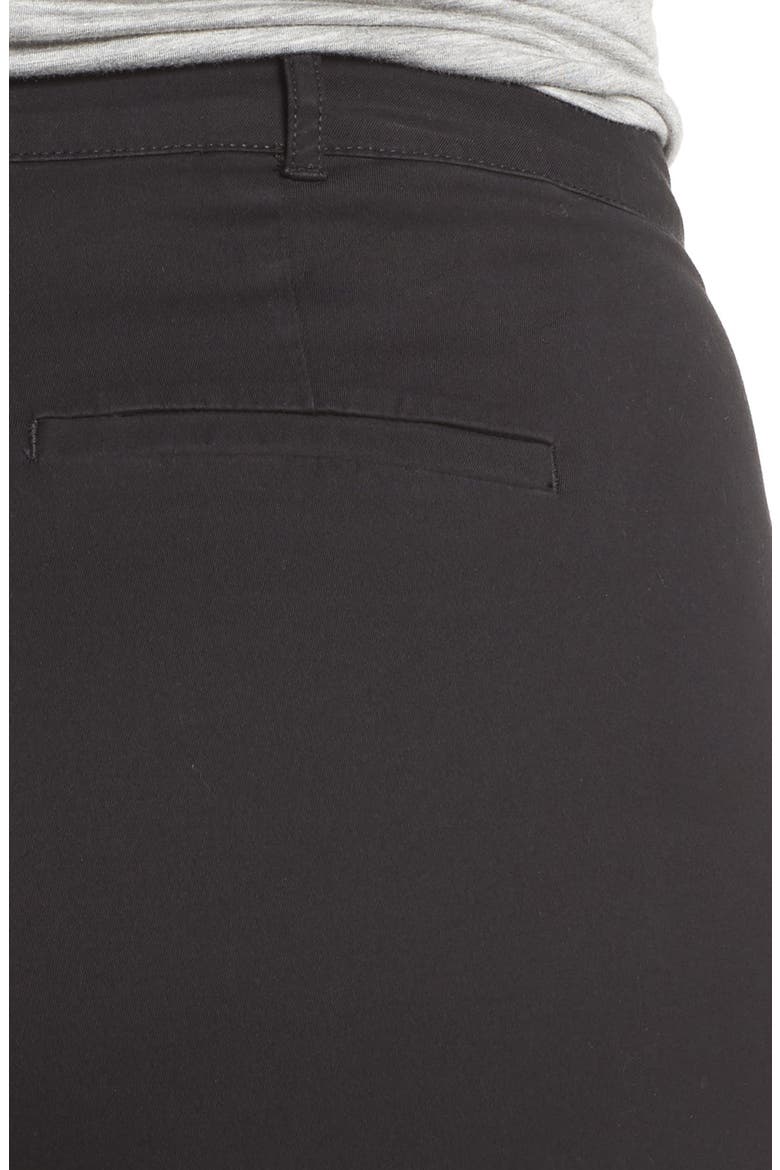 Stretch Twill Bermuda Shorts, Alternate, color, BLACK