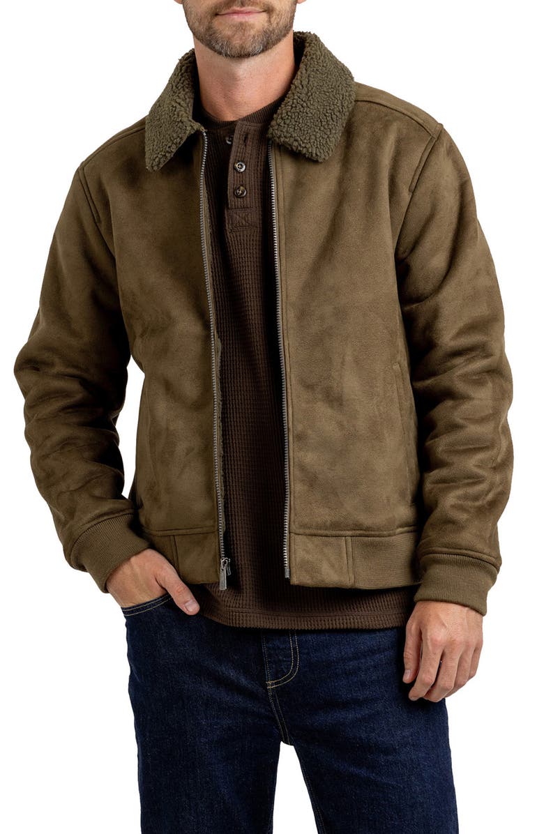 Rainforest Faux Shearling Jacket, Main, color, 