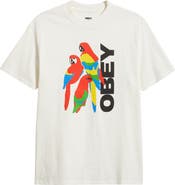 Obey Parrots Graphic T-Shirt