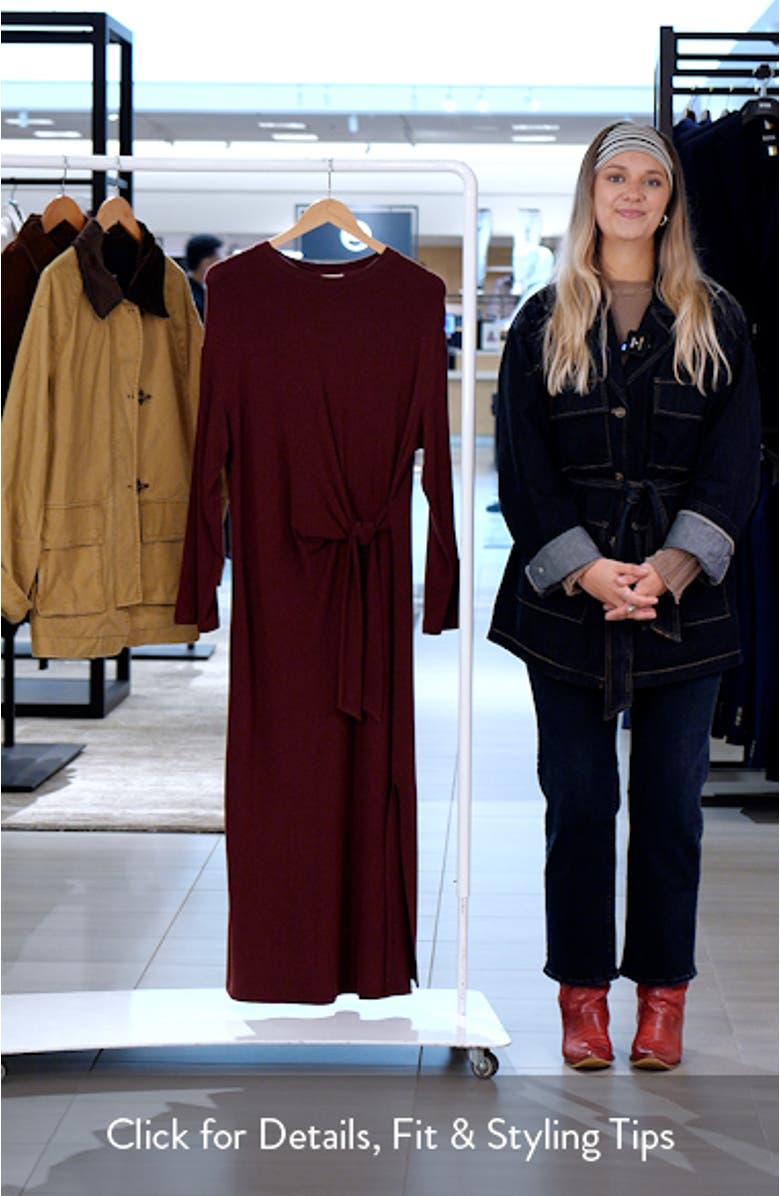 Valeriane Long Sleeve Side Tie Dress, sales video thumbnail