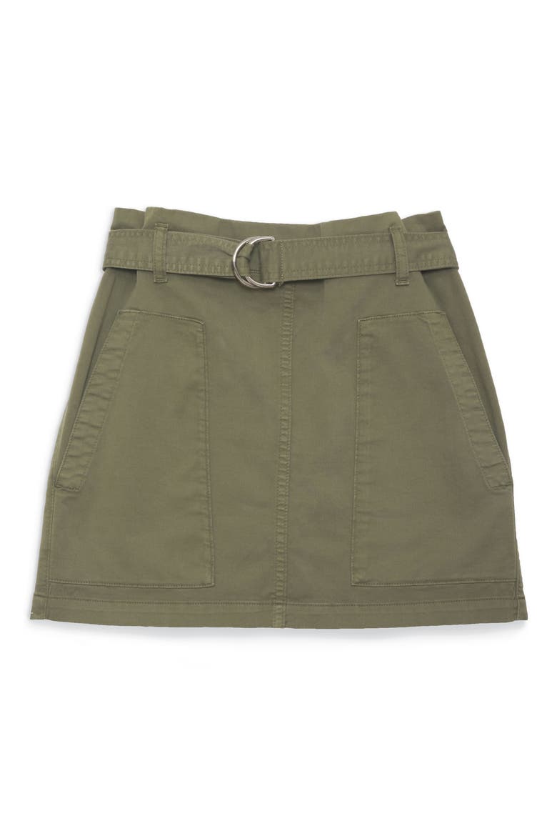 Aveline Miniskirt, Alternate, color, ARMY GREEN