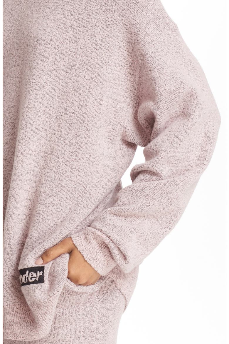'Tender' Embroidered Wool Blend Sweater, Alternate, color, MELANGE PINK