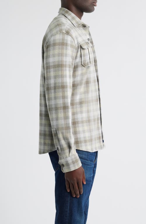 Johnnie-o Marcelo Plaid Flannel Knit Button-up Shirt In Gray