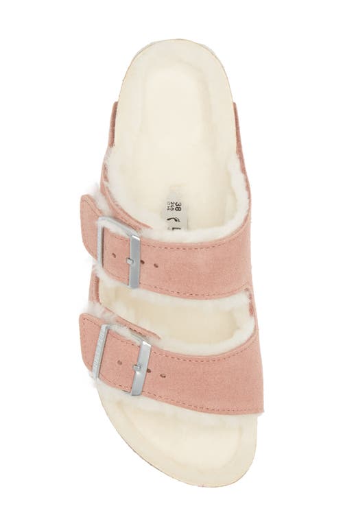 Birkenstock Arizona Genuine Shearling Lined Slide Sandal