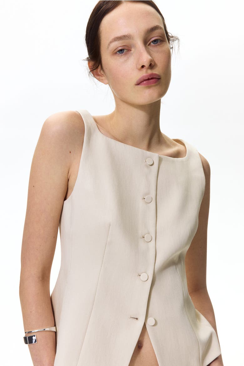 Tailored Waistcoat, Alternate, color, Light beige