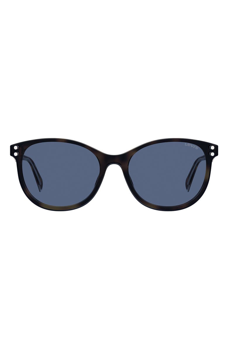 Levi's<sup>®</sup> 53mm Round Sunglasses, Main, color, Havana