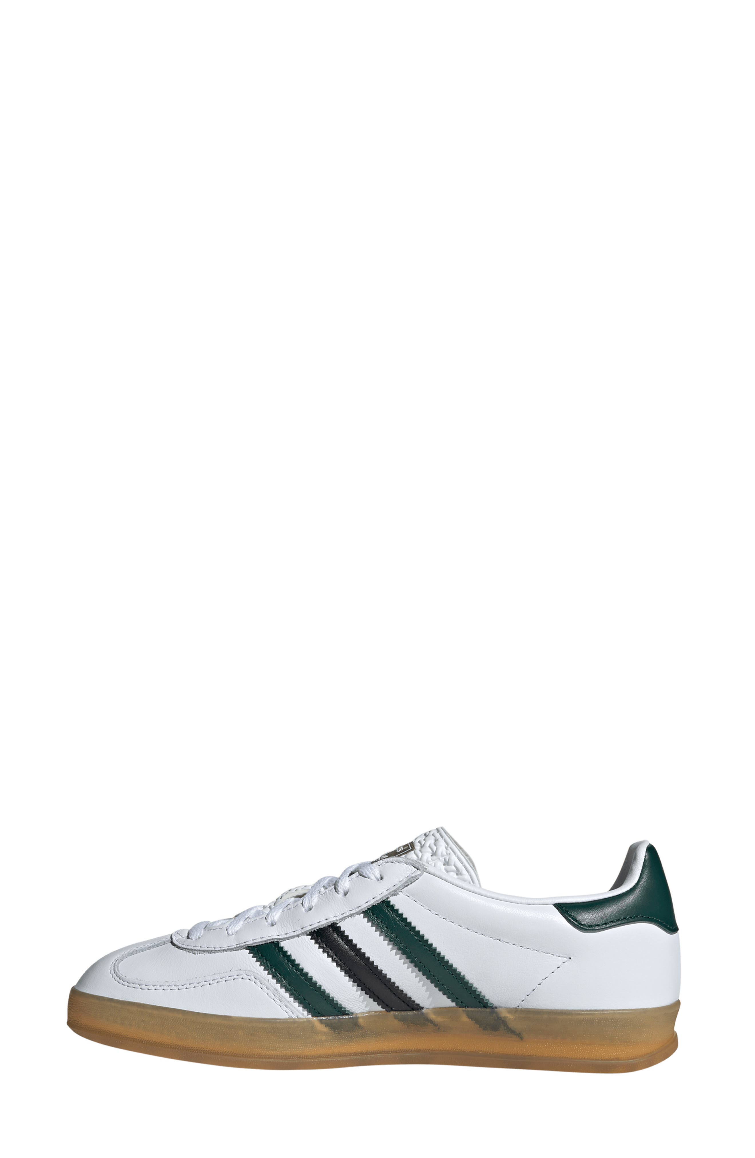 adidas Gazelle Indoor Sneaker, Alternate, color, White/ Green/ Black