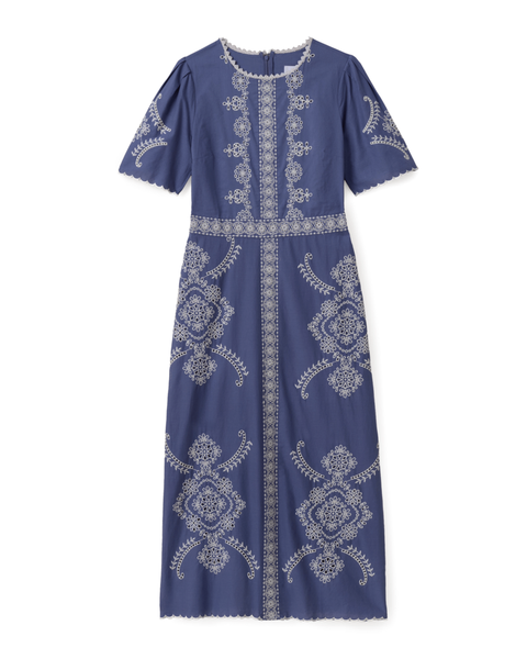 Bobbi Embroidered Midi Dress