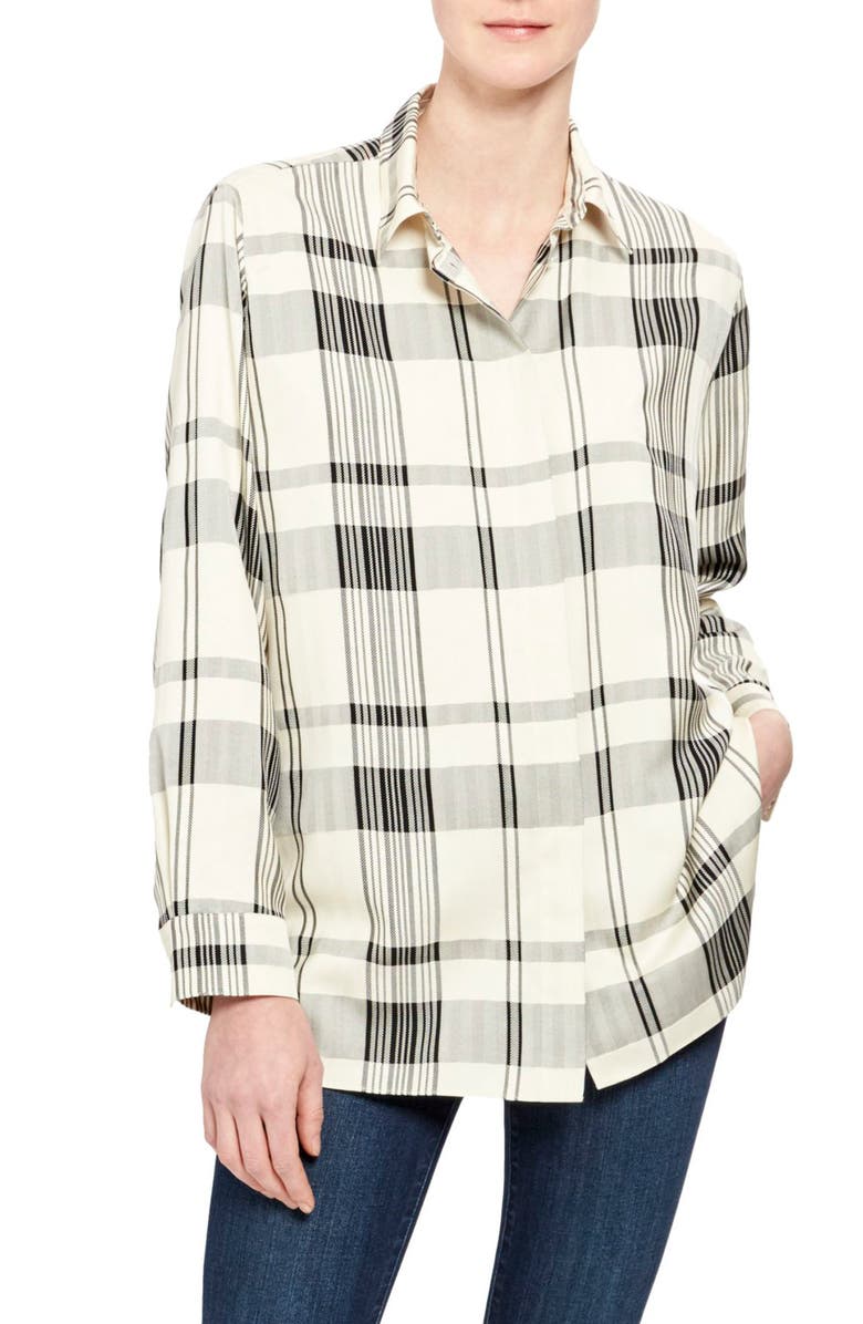 Theory Classic Menswear Button-Up Shirt, Main, color,