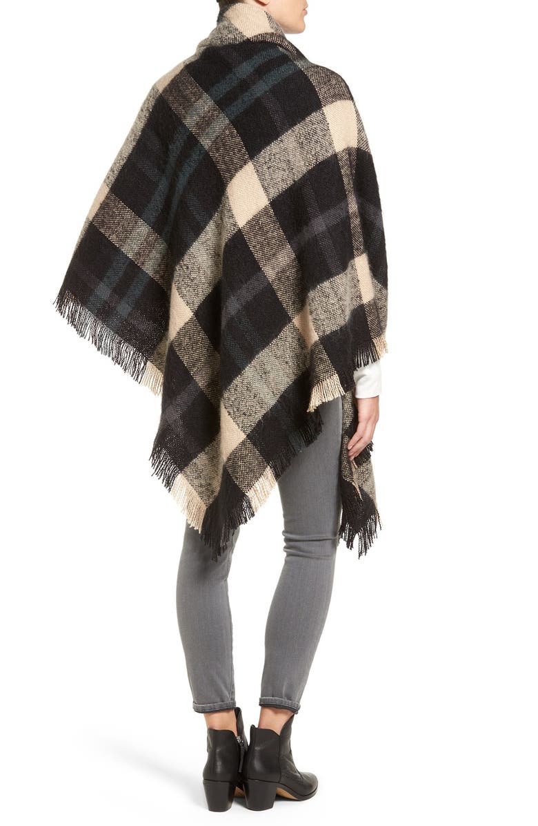 Treasure & Bond Treasure&Bond Plaid Blanket Wrap, Alternate, color,
