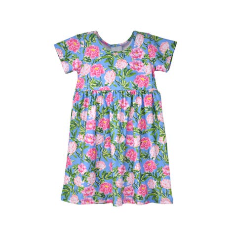 Girl's Playtime UPF 50+ Laya Short Sleeve Tee Dress