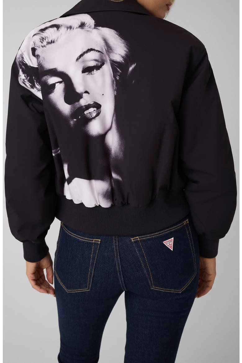 Marilyn Bomber Jacket, Alternate, color, JBLACK-BLACK