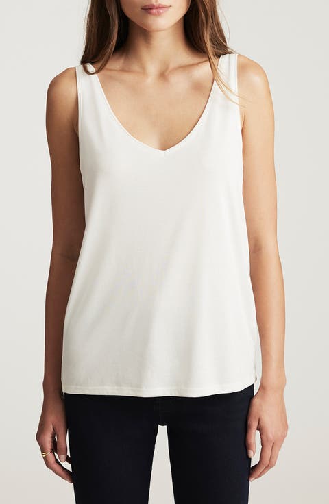 Slim Fit Lace Trim Tank