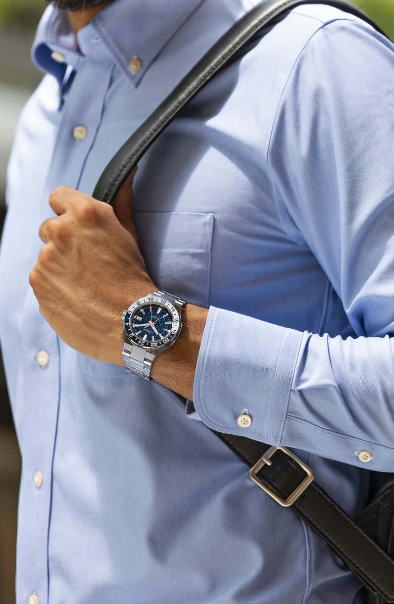 Citizen Series8 880 GMT Automatic Bracelet Watch, 41mm, Alternate, color, Silver-Tone