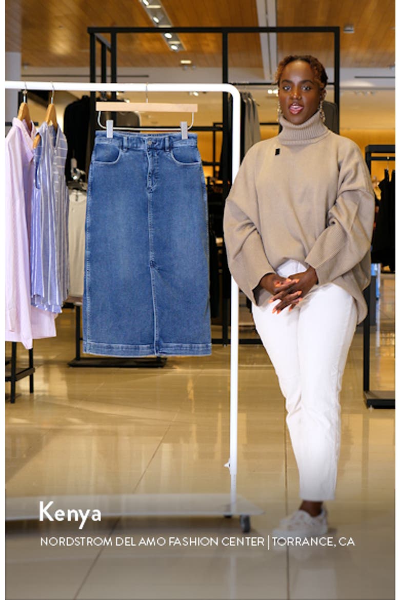 Stretch Terry Midi Skirt video
