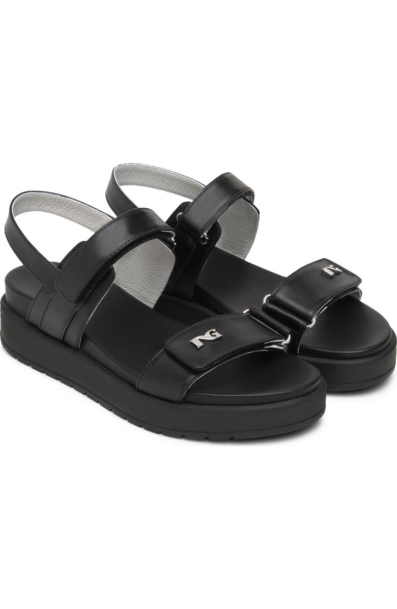 NeroGiardini Slingback Platform Wedge Sandal, Main, color,
