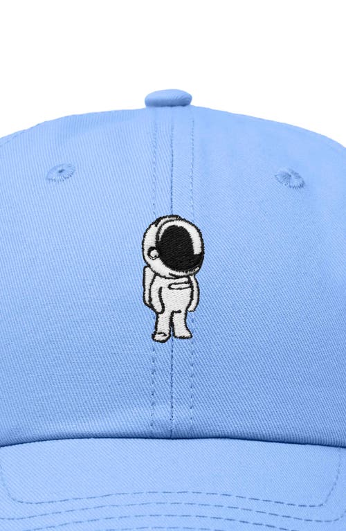 Dalix Astronaut Embroidered Space Hat In Light Blue