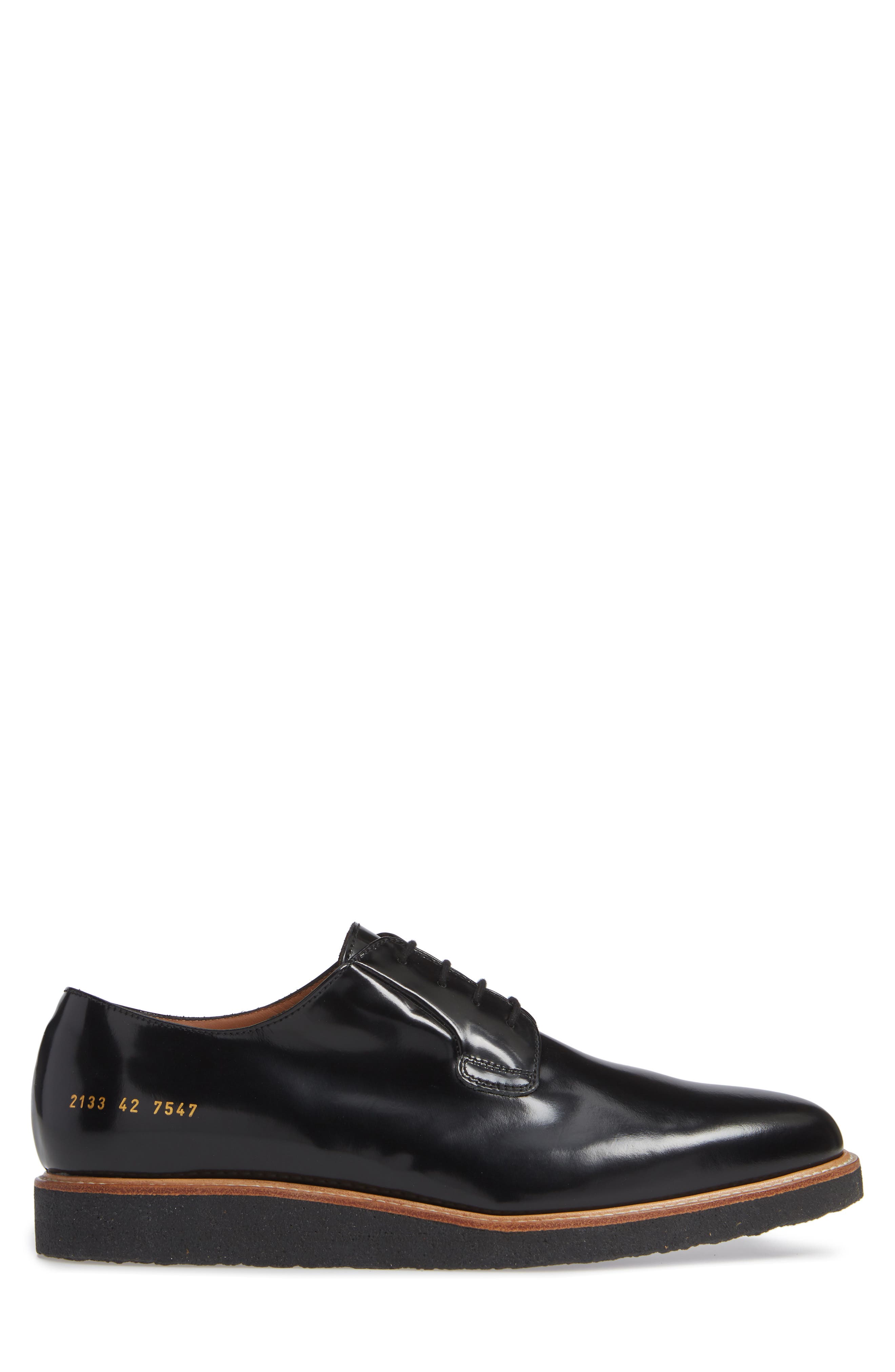 Plain Toe Derby, Alternate, color, BLACK SHINE