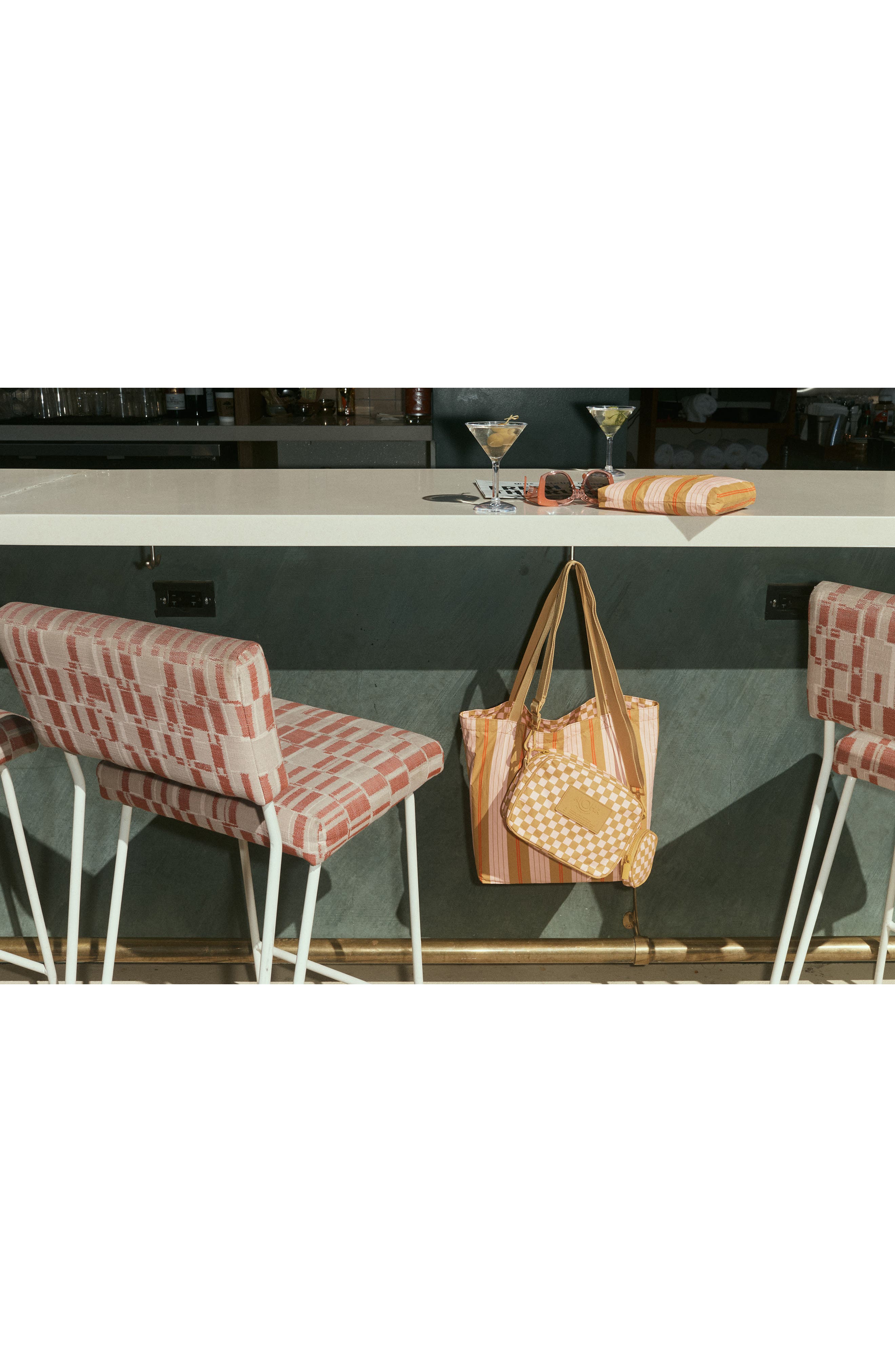 Aloha Collection Le Tour Petite Check Water Resistant Tyvek<sup>®</sup> Crossbody Bag, Alternate, color, 