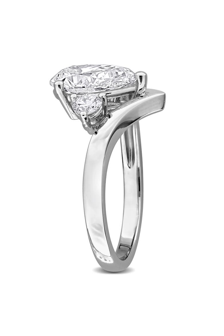 2-1/3 CTW Lab Grown Diamond Engagement Ring 14k, Alternate, color, White Gold