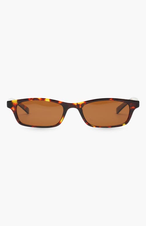 Indy Joey Square Polarized Sunglasses In Brown