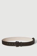 Brunello Cucinelli Suede belt with shiny loop