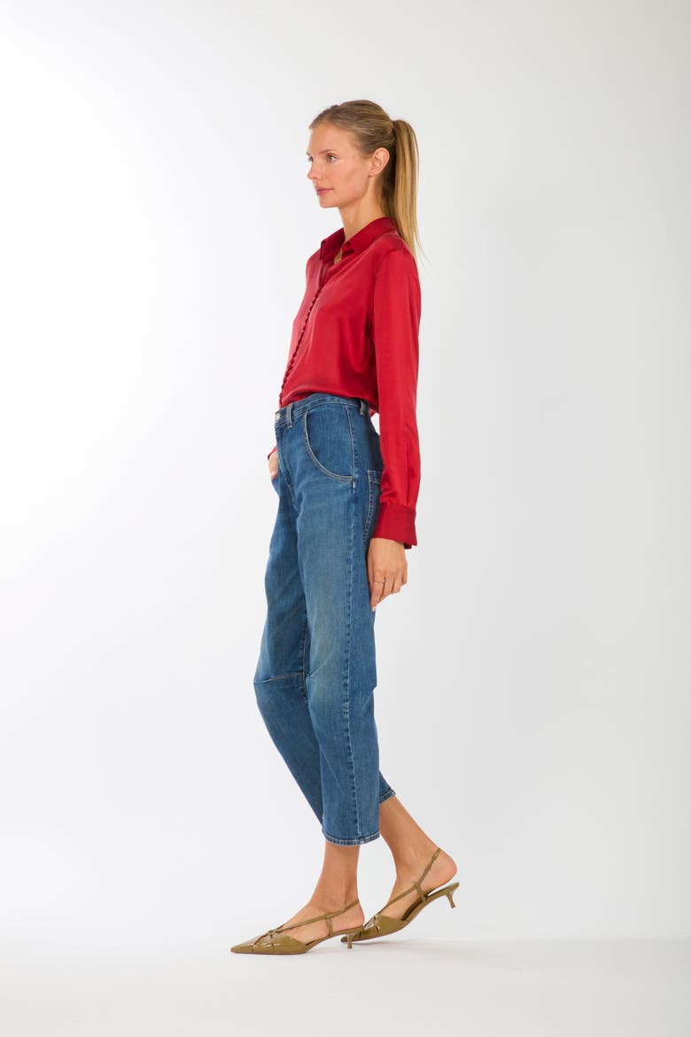 Joanne Blouse, Alternate, color, Orange Red