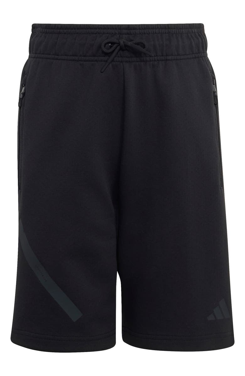 adidas Originals Kids' Z.N.E. Woven Shorts, Main, color, Black/ Carbon