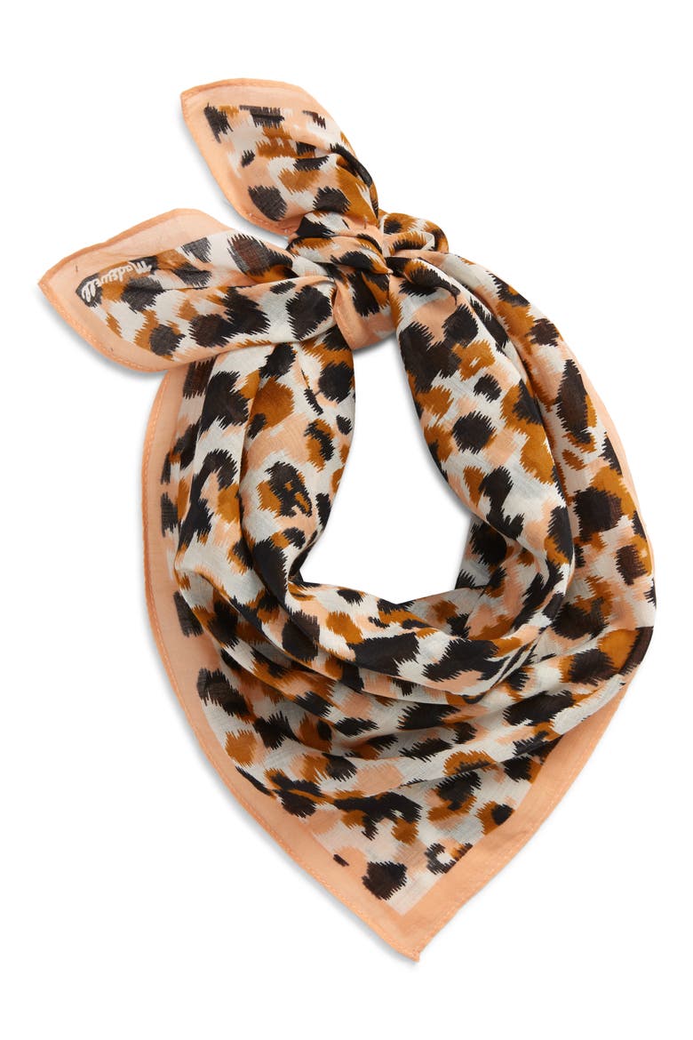 Organic Cotton Bandana, Main, color, PRINTED ANIMAL DARK ORCHE