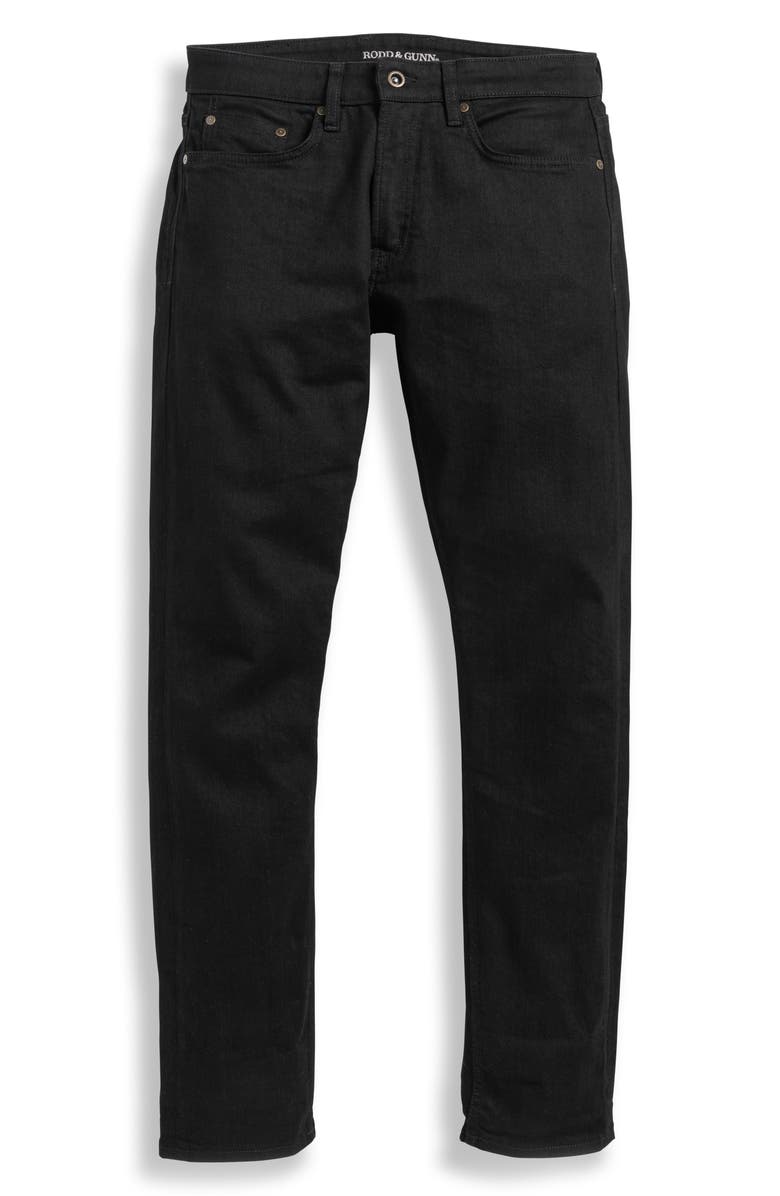 Rodd & Gunn Longburn Black Straight Leg Jeans, Alternate, color,