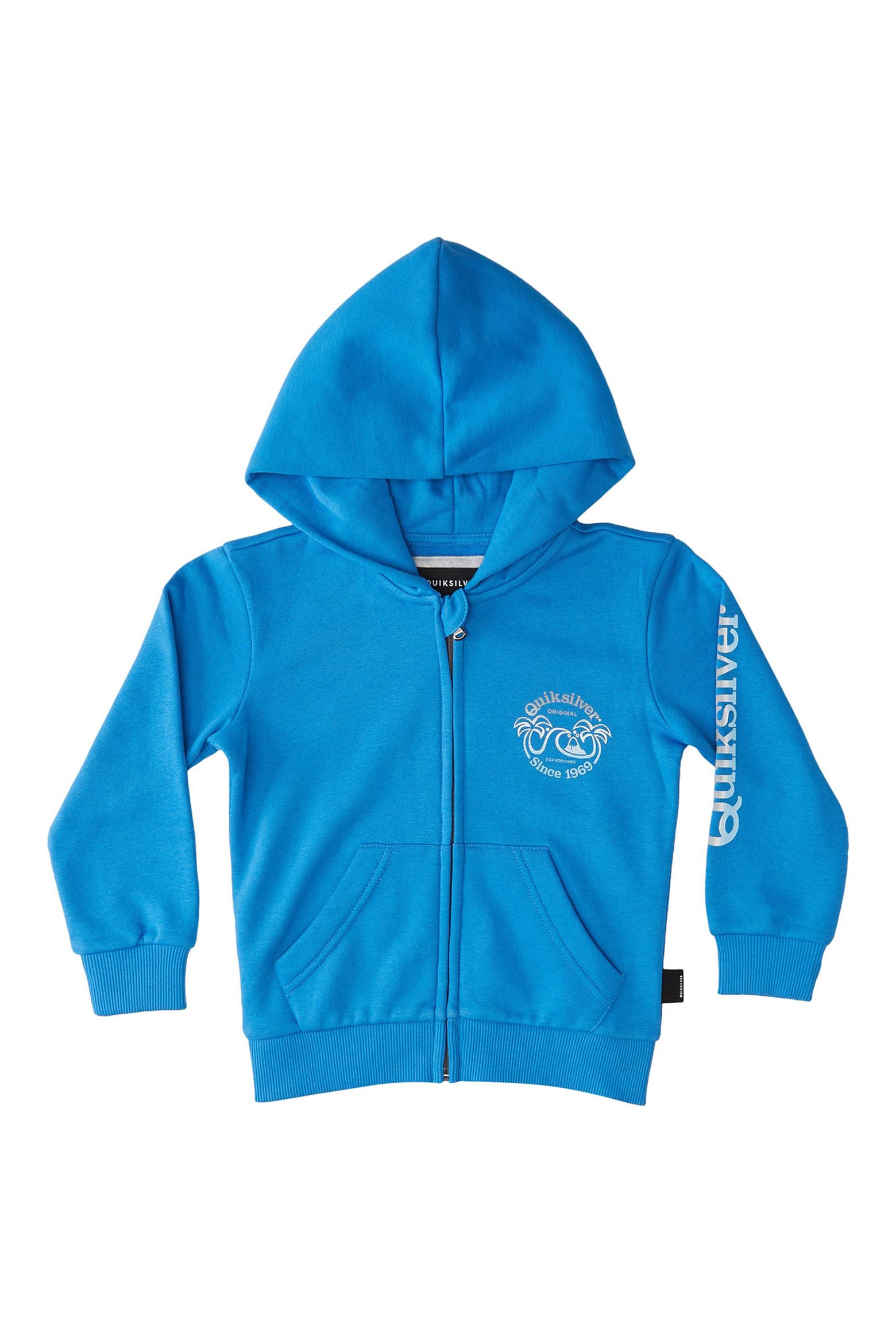 Kid Riding Kangaroo Quiksilver Kids' Double Palms Logo Zip Hoodie | Nordstrom
