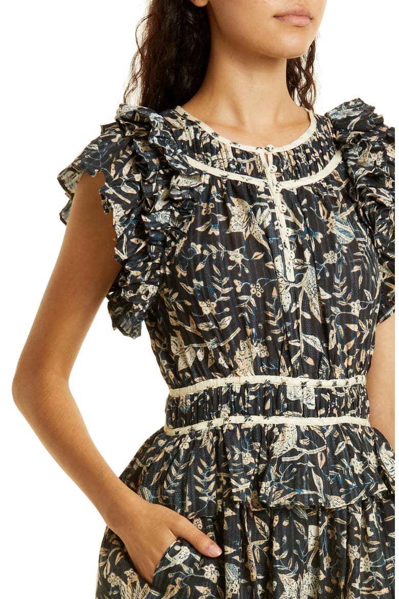 Endah Chiffon Romper, Alternate, color, RAINFOREST