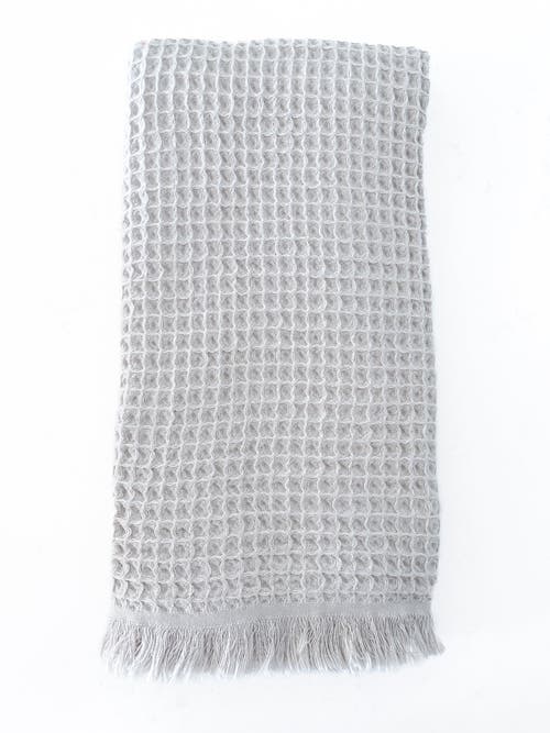 Anaya Turkish Cotton Waffle Bath Towels In Olive Grey