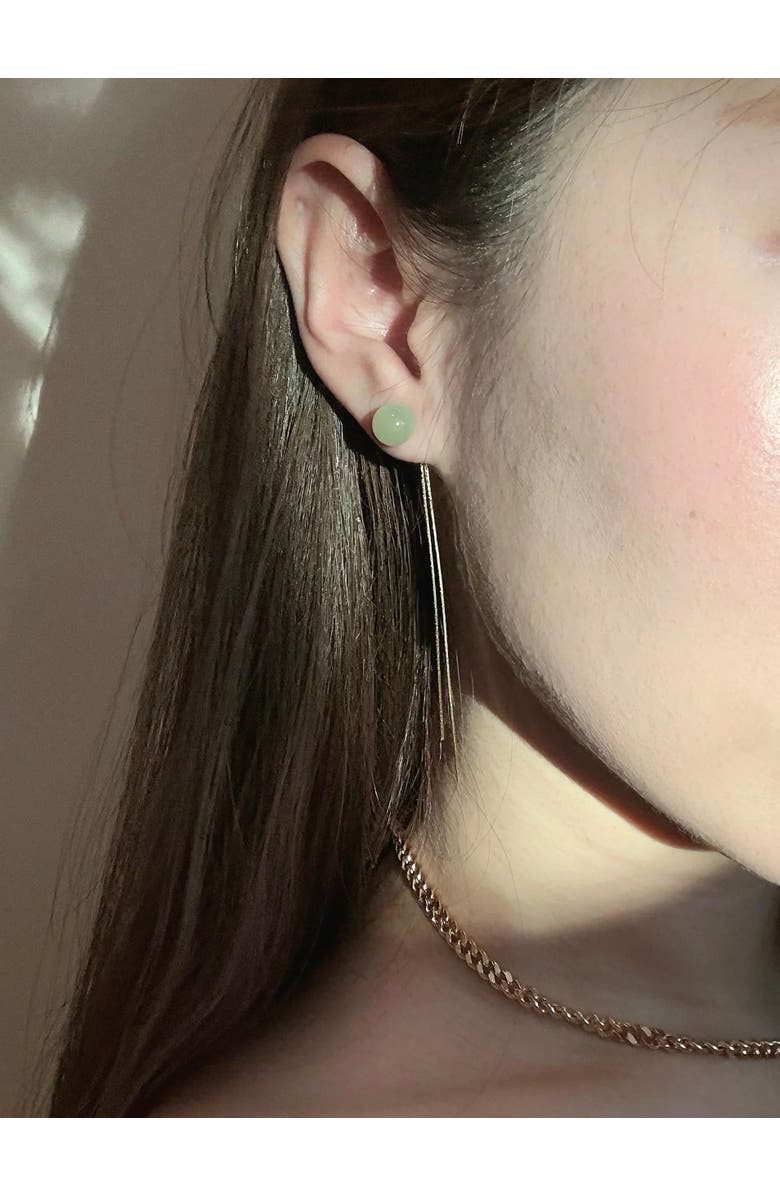 seree Sia Jade drop earrings, Alternate, color, Light Green