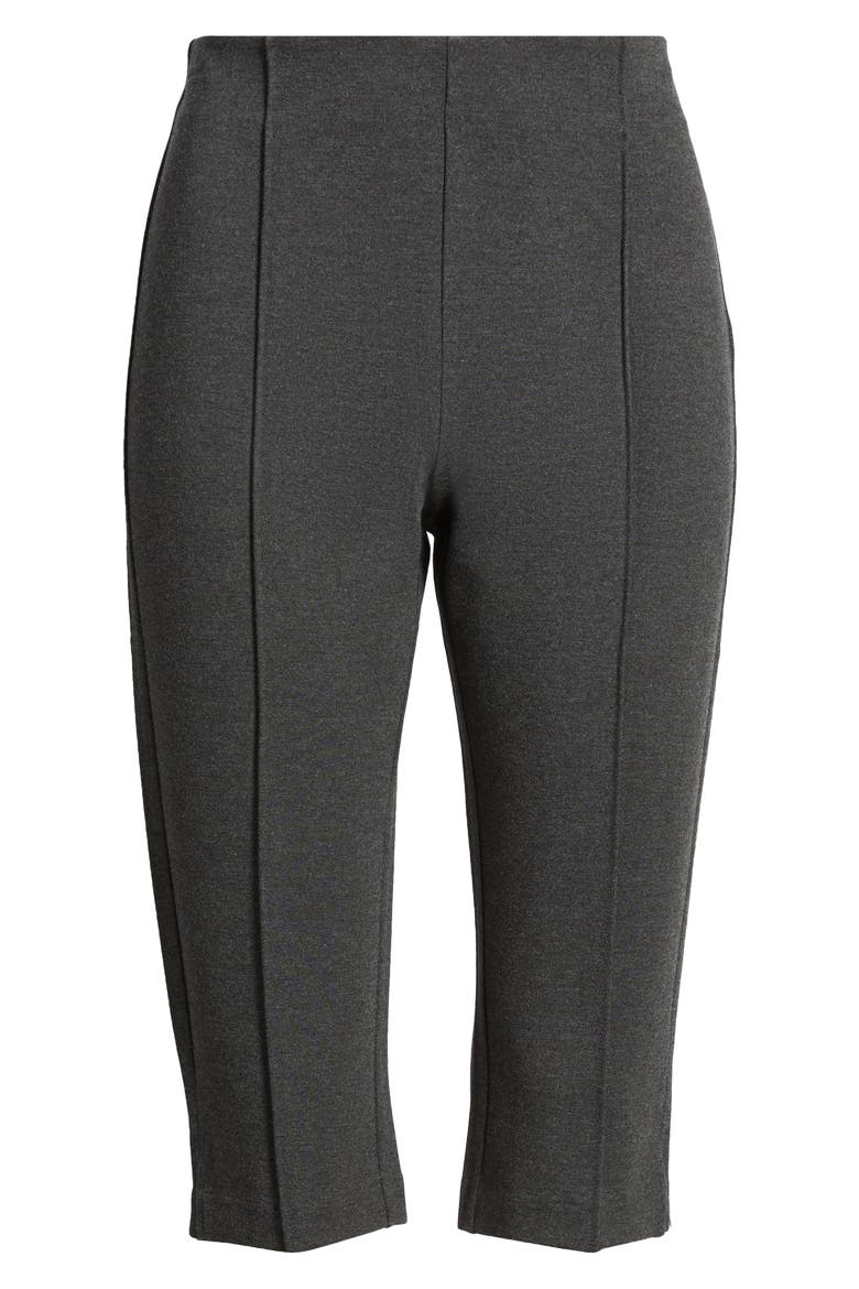 Ponte Knit Capri Pants, Alternate, color, GREY DARK HEATHER