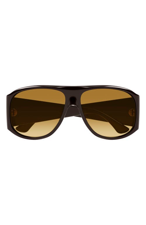 Chloé Oversized Acetate Sunglasses Tinted Lenses In Brown