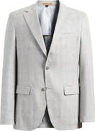 BOSS Jeff Regular Fit Grey Mélange Silk & Wool Sport Coat